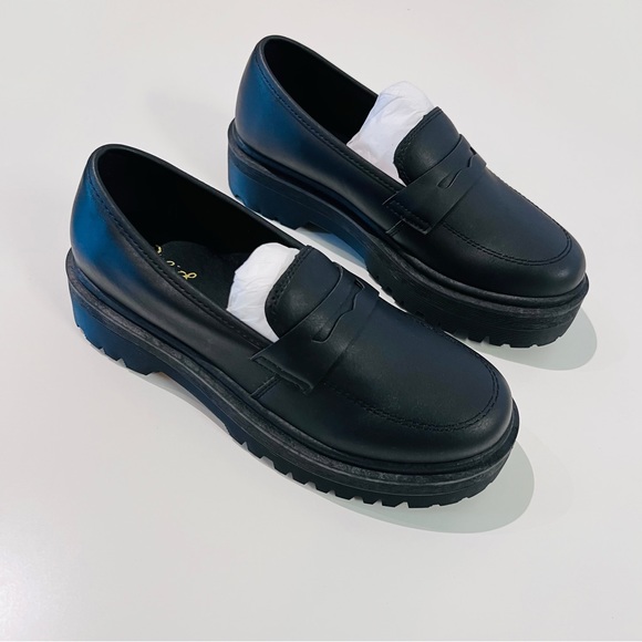NWT Dolls Kill Black ‘Best To Do It’ Vegan Leather Loafer Shoes - Picture 8 of 15